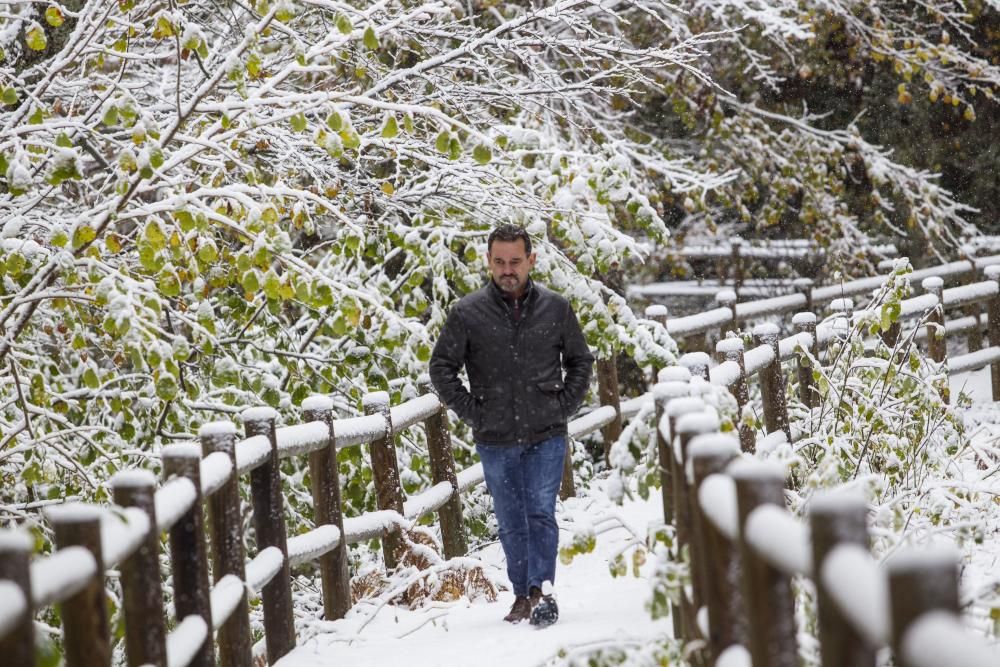 Nieve en el puerto de Ventana