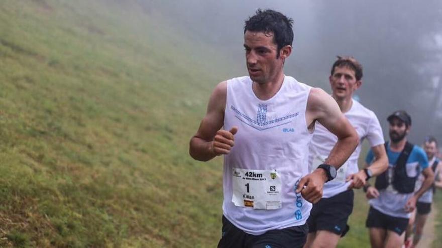 Kilian Jornet a la marató del Mont Blanc.