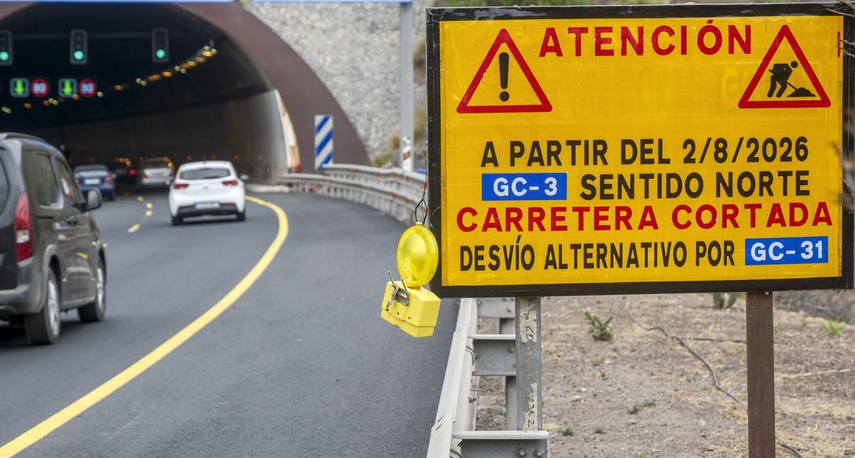Zonas de cortes de tráfico en el Guiniguada