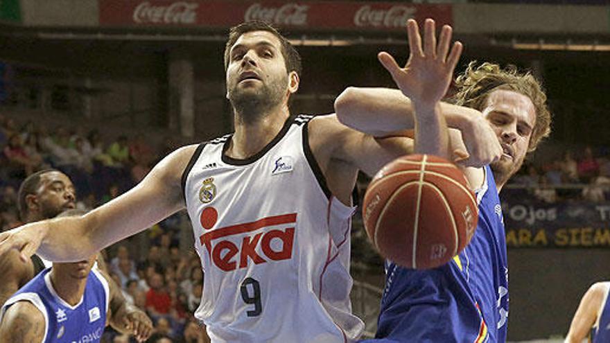 Felipe Reyes, en una acción del Andorra-Real Madrid.