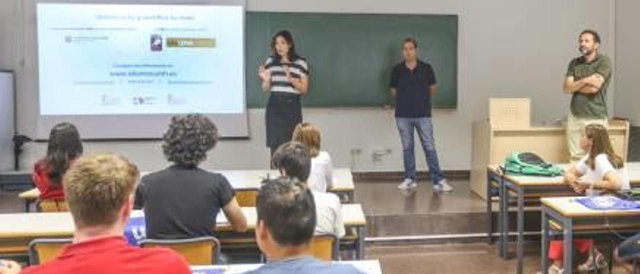 Jornada de bienvenida a nuevos alumnos este curso.