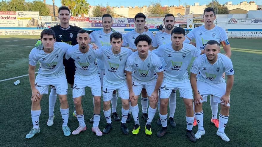 Once inicial del Olímpic ante el Calpe, en el partido del pasado sábado en la Murta.