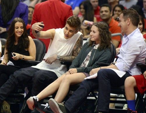 Justin Bieber y Rihanna han asistido al partido de la NBA entre Oklahoma y Los Ángeles Clippers