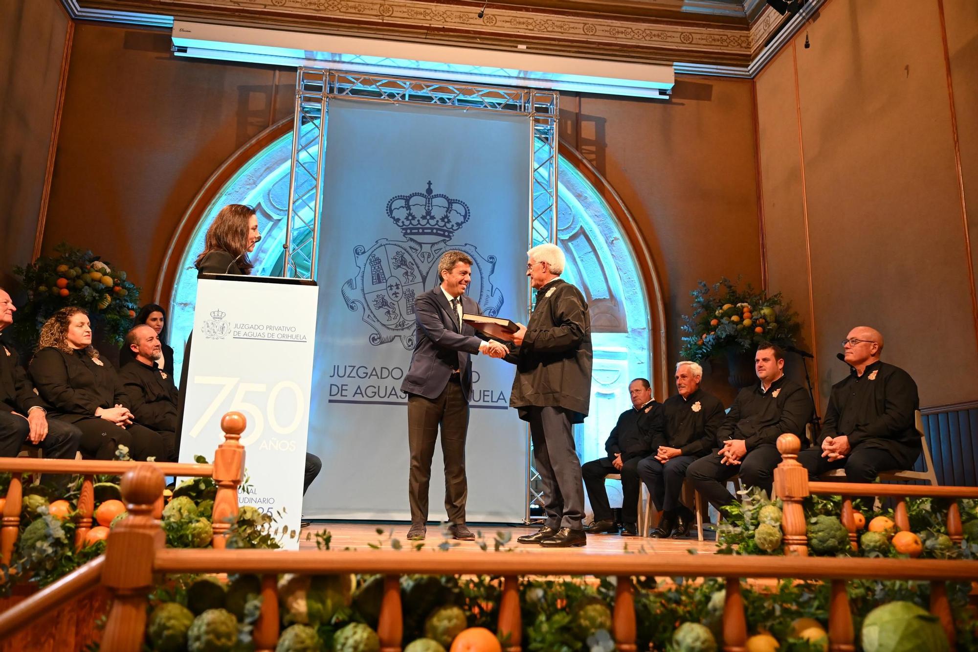 Entrega de los Premios de las Aguas en el 750 aniversario del Juzgado Privativo de Aguas de Orihuela