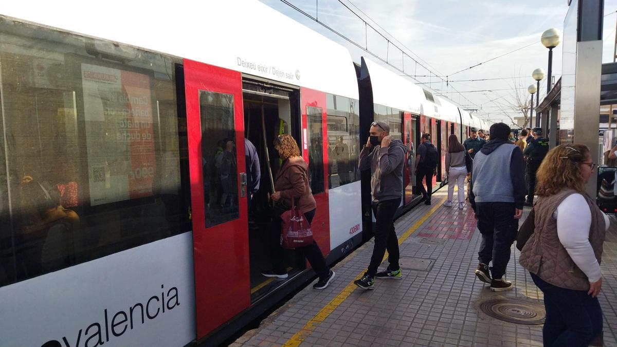 Usuarios de Metrovalencia.