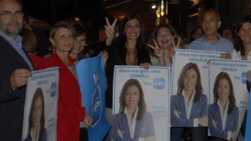 Imágenes ayer de la apertura de campaña en Orihuela de los partidos con representación.