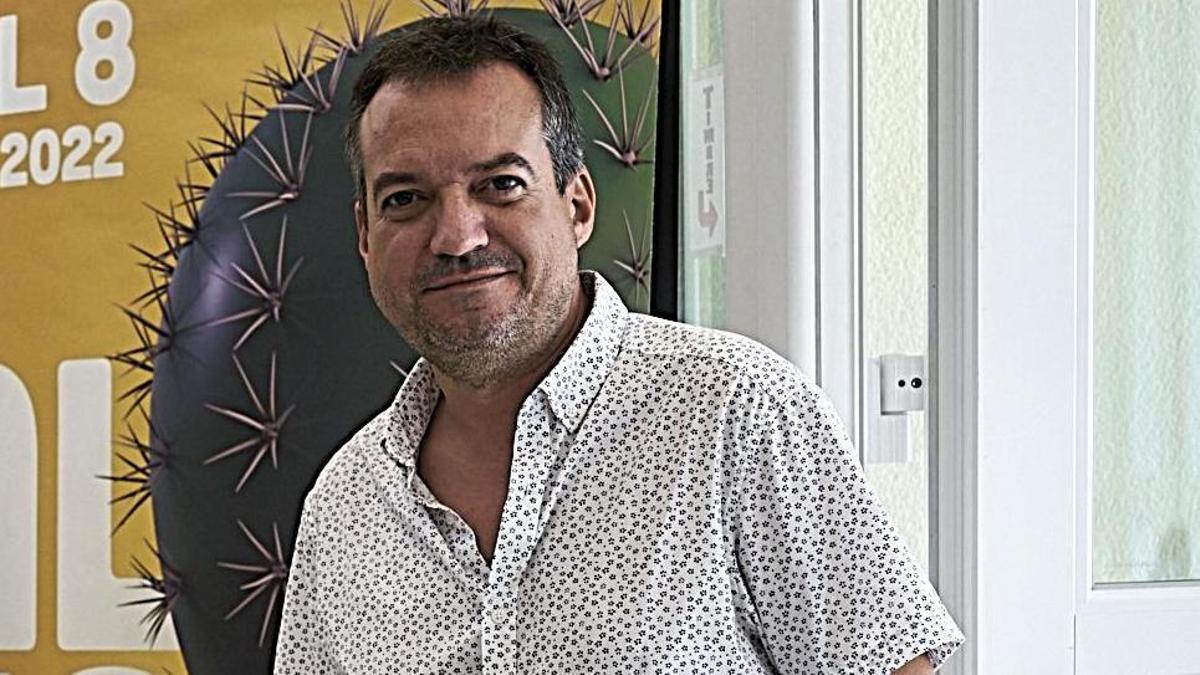 El periodista Daniel Galindo, en Palma del Río.
