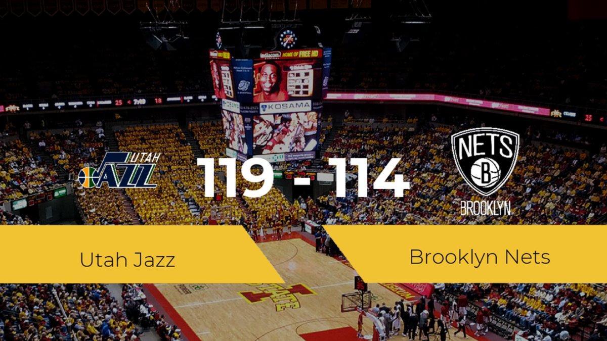 Triunfo de Utah Jazz en el Vivint Smart Home Arena ante Brooklyn Nets por 119-114