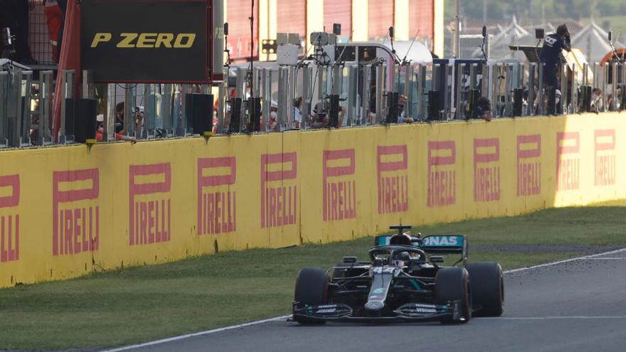 Lewis Hamilton durant la carrera d&#039;aquest 13 de setembre del 2020