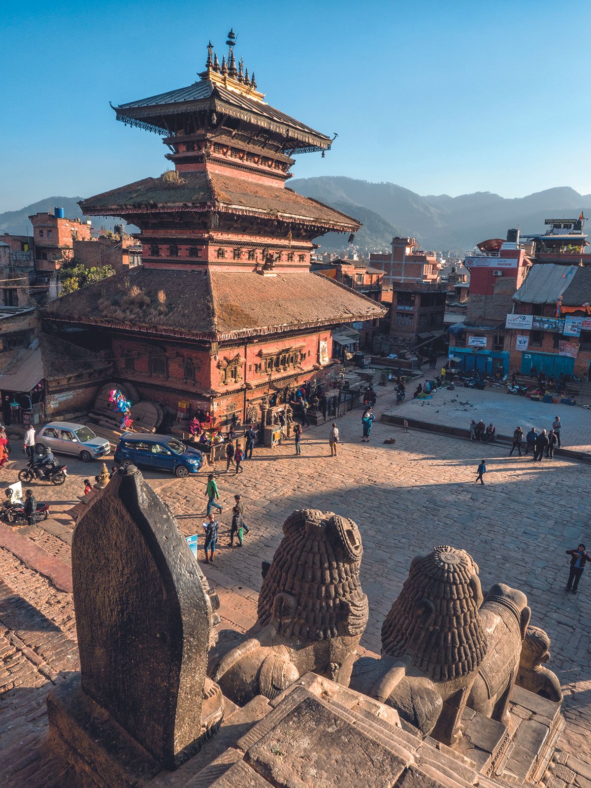 Plaza Taumadhi Tole de Bhaktapur.