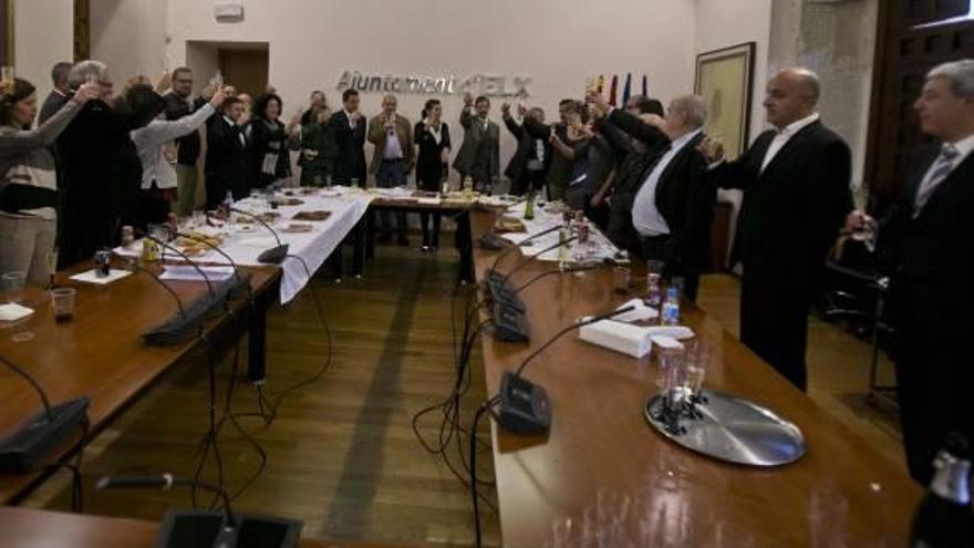 Brindis navideño en el Ayuntamiento