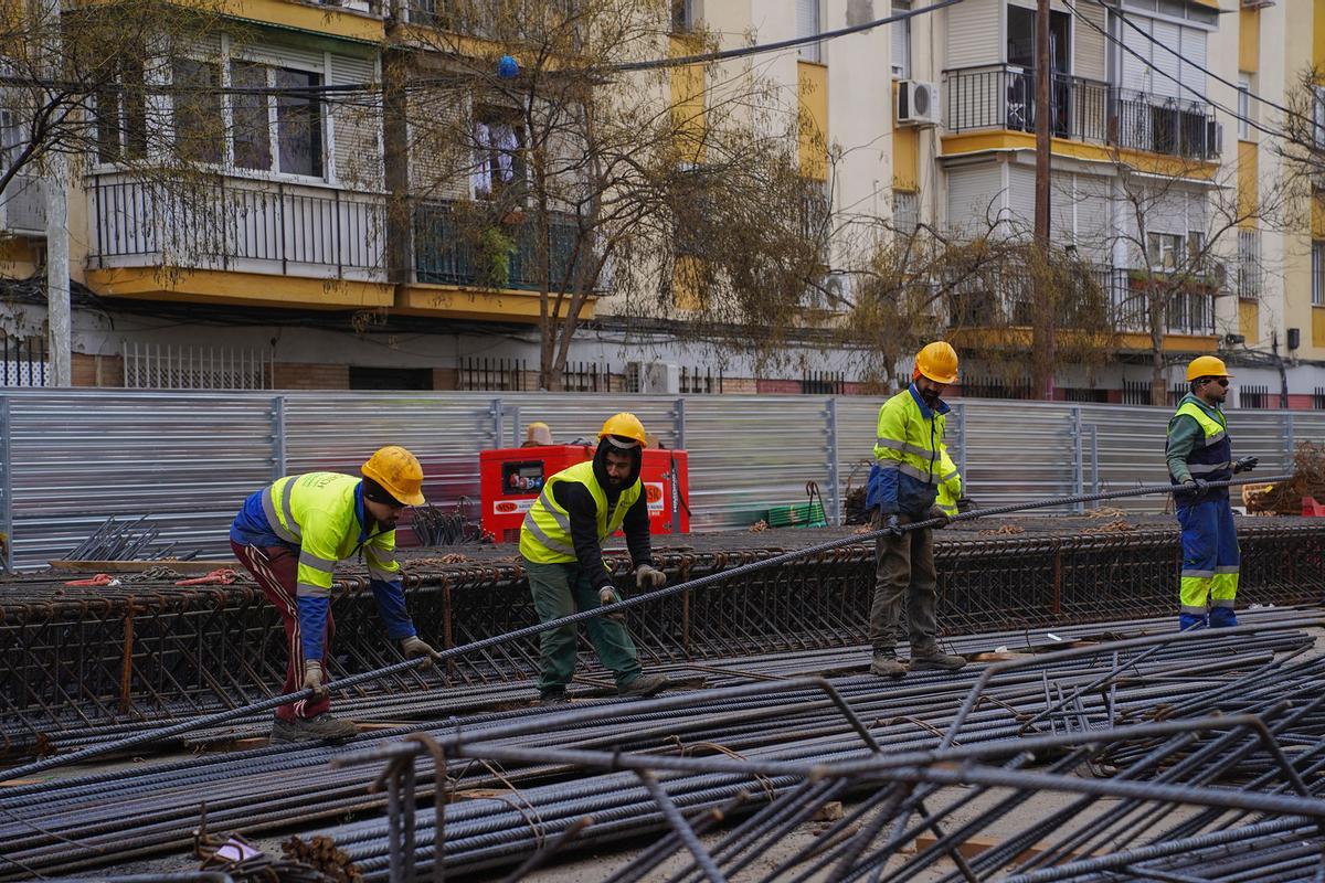 Obras línea 3 del metro de Sevilla