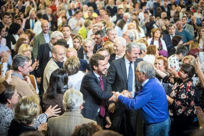 Mitin de Pablo Casado en Zaragoza el 6 de noviembre de 2019