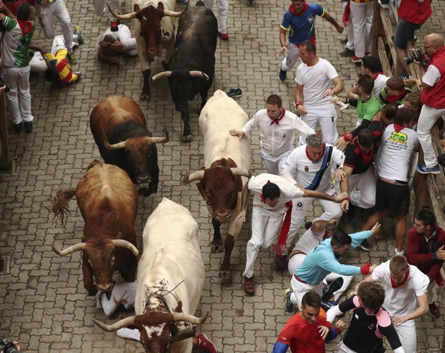 Cinquè ''encierro'' de San Fermín 2017.