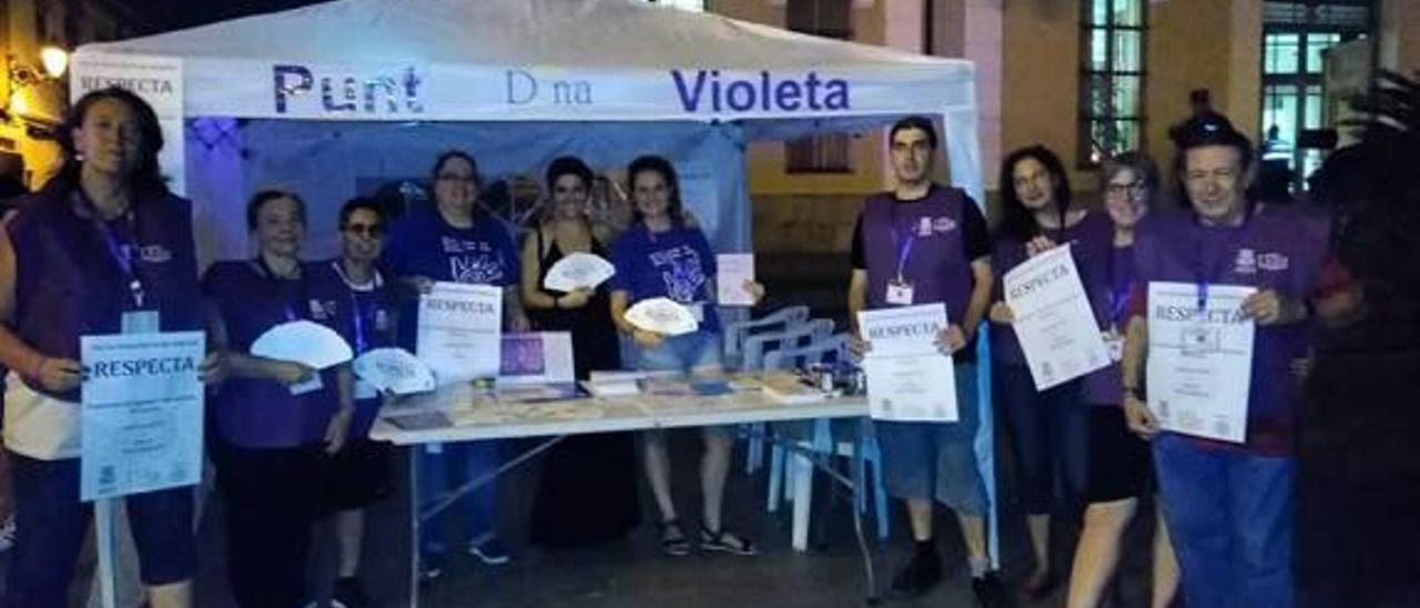 El Punto Violeta en una de las noches de fiesta.