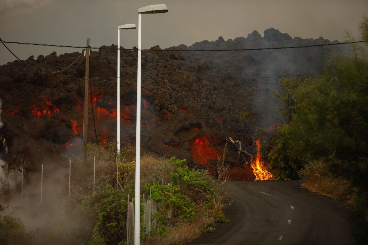Erupción volcánica en La Palma | La lava se acerca lentamente al mar