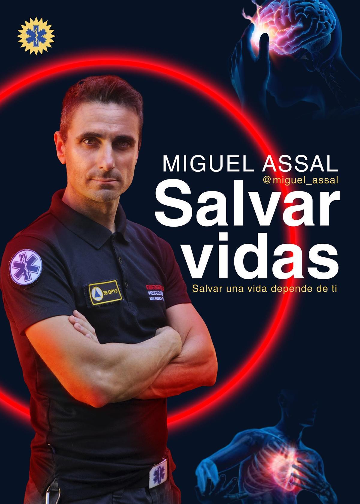 Cartel anunciador de la presencia de Miguel Assal en Torrevieja