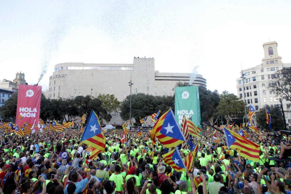 Concentració per la Diada 2017 a Barcelona