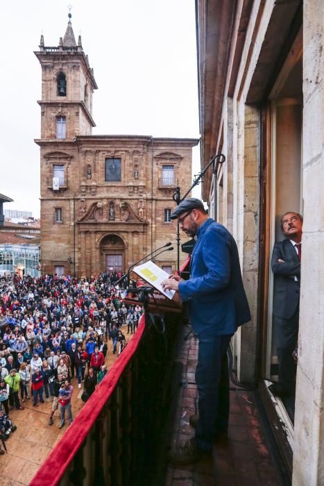 Pregón y chupinazo de las fiestas de San Mateo de Oviedo