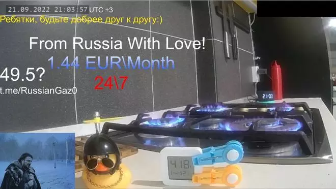 Russiangas61, el 'streamer' ruso que desperdicia gas en Twitch para reírse de Europa