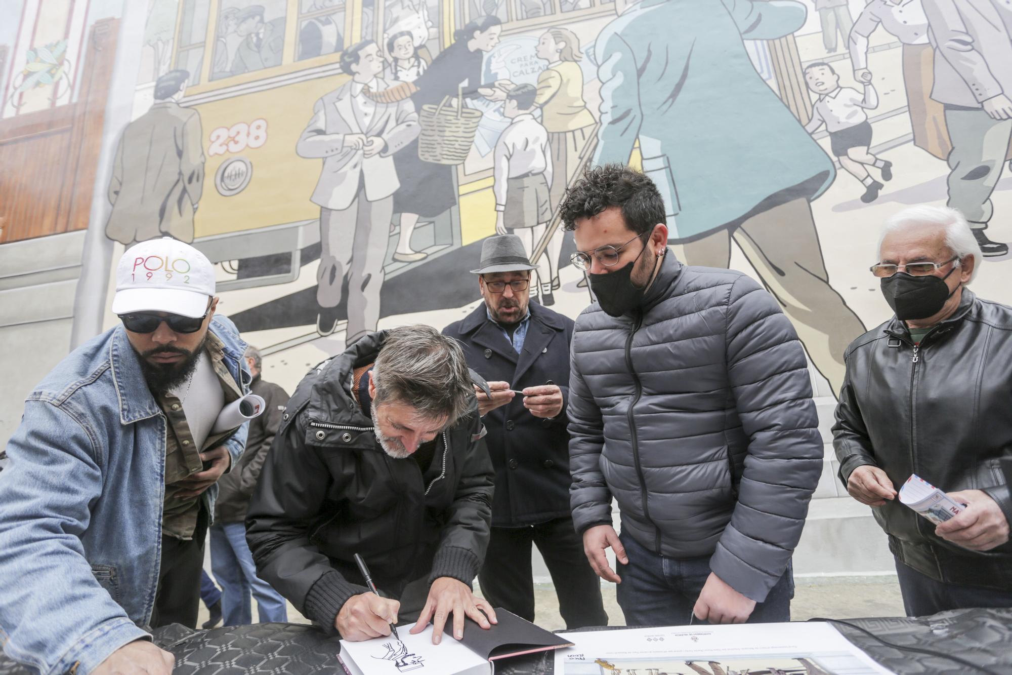 Así es el mural costumbrista de Paco Roca y Martín Forés en Natzaret