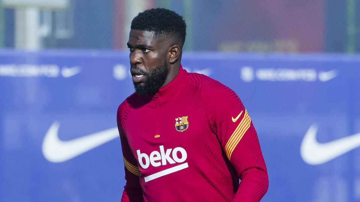 Así se recupera Umtiti de la fractura del quinto metatarsiano del pie