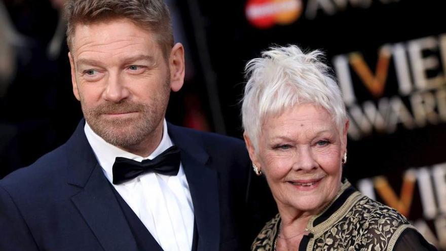 Kenneth Branagh y Judi Dench, en la Royal Opera House de Londres.