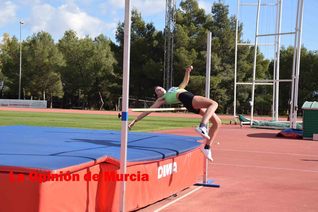 Regional absoluto y sub-23 de atletismo en Lorca (I)