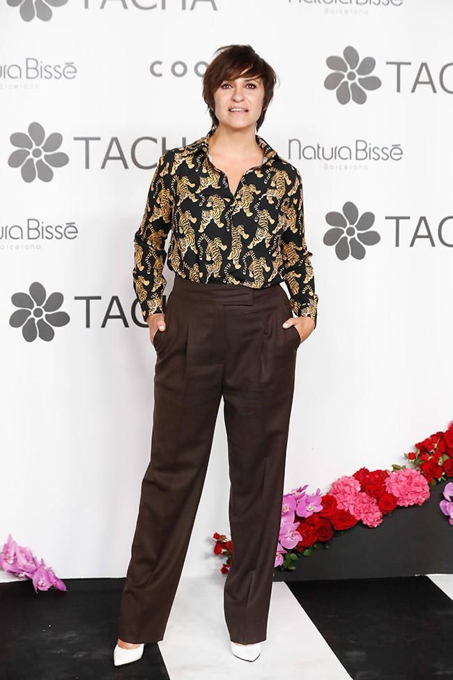 Melani Olivares en la fiesta aniversario de Tacha Beauty