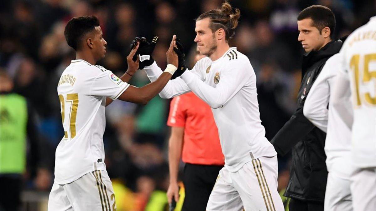Bale sustituyó a Rodrygo en el minuto 66 y fue silbado en el Bernabéu