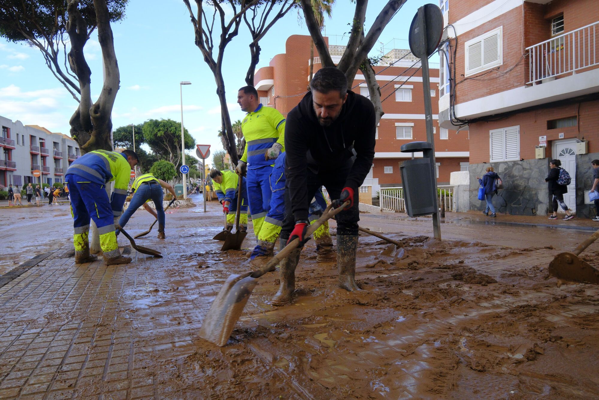 Destrozos causados por las lluvias en Telde