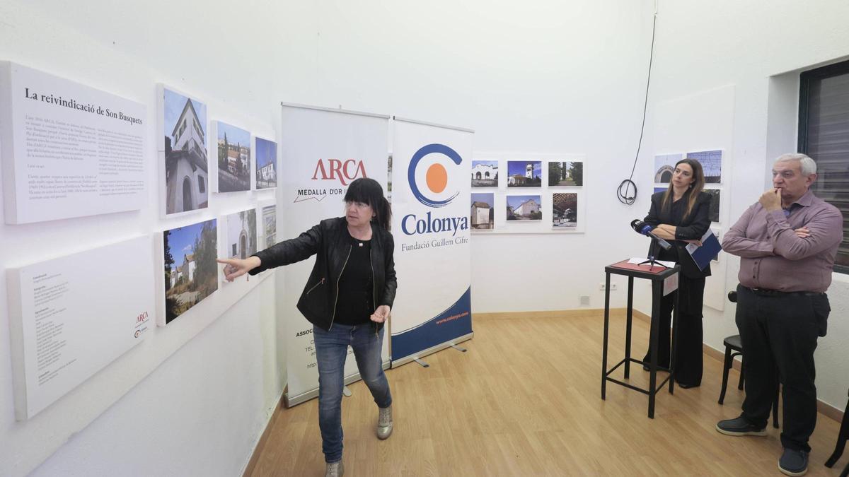 Àngels Fermoselle durante la presentación este lunes del libro y la exposición sobre Son Busquets.