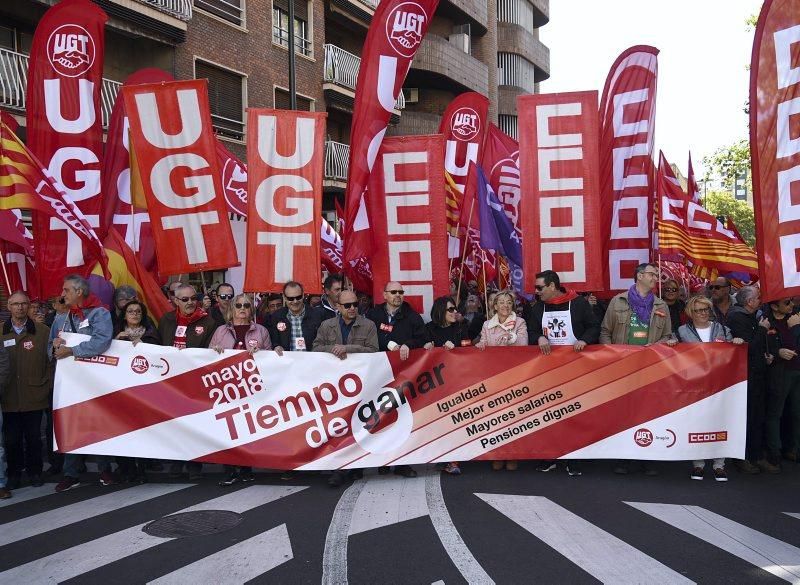 Fotod de la manifestación 1 de mayo- Día del trabajador