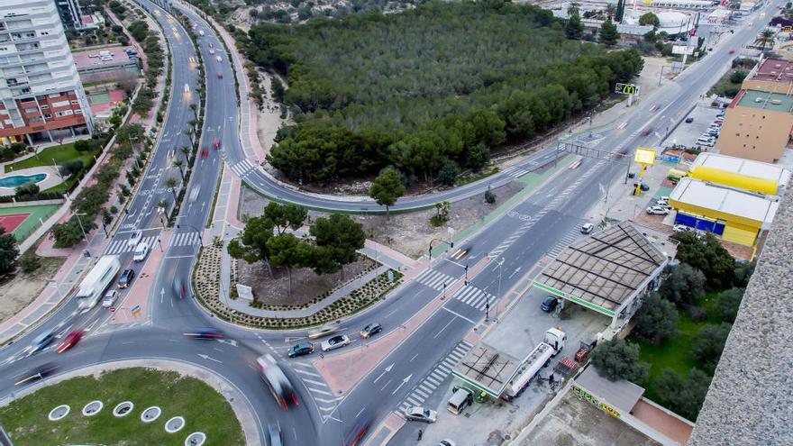 Vista aérea de la zona donde se ubicará el Parque de la Séquia Mare