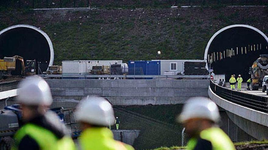 Obras del AVE en el tramo Ourense-Pedralba.