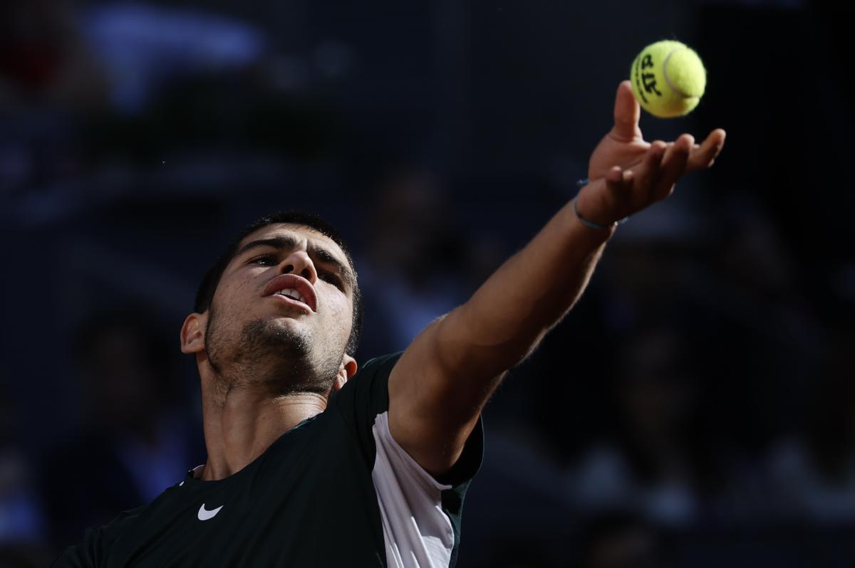 Las mejores imágenes de la exhibición de Alcaraz ante Zverev