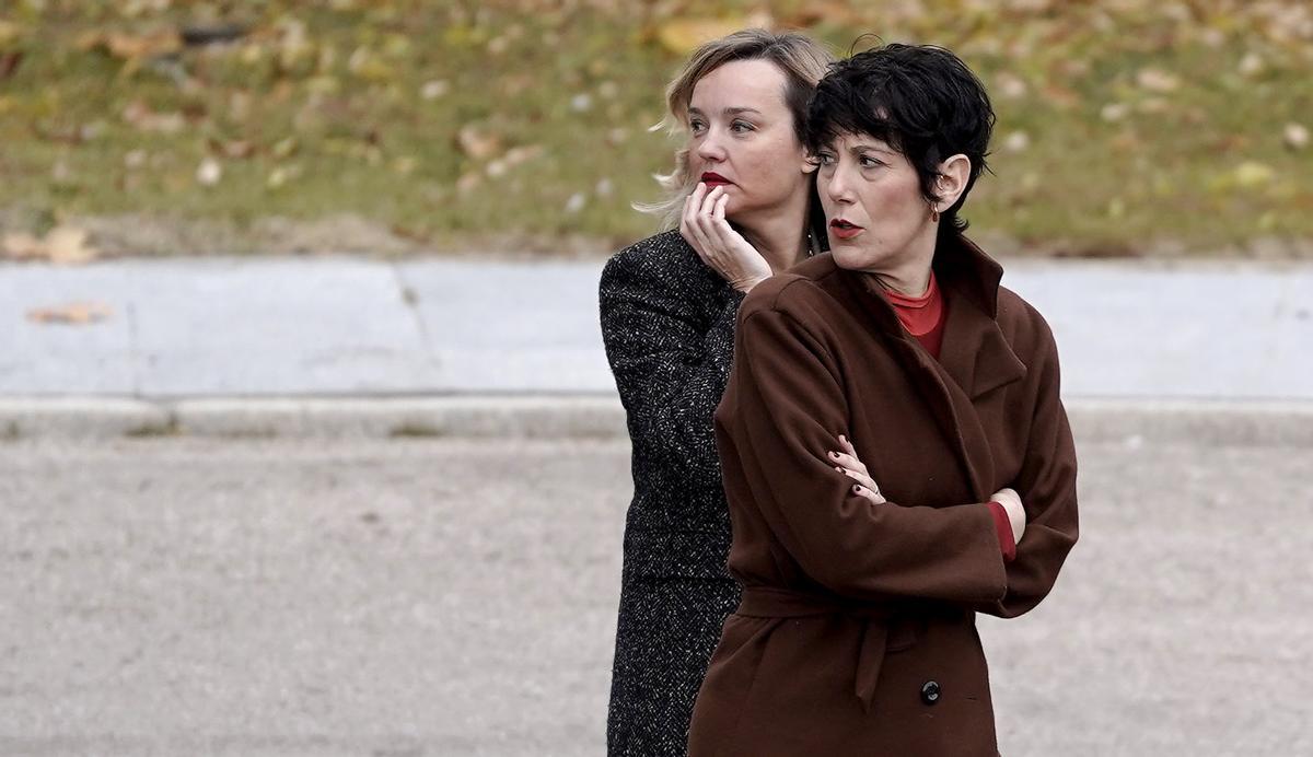 Pilar Alegría y Elma Saiz. XIII Reunión de Alto Nivel España - Marruecos.