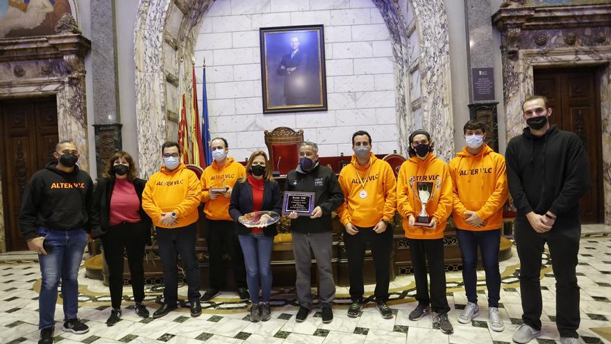 El CD Alter Valencia celebra en el Ayuntamiento los éxitos del deporte inclusivo