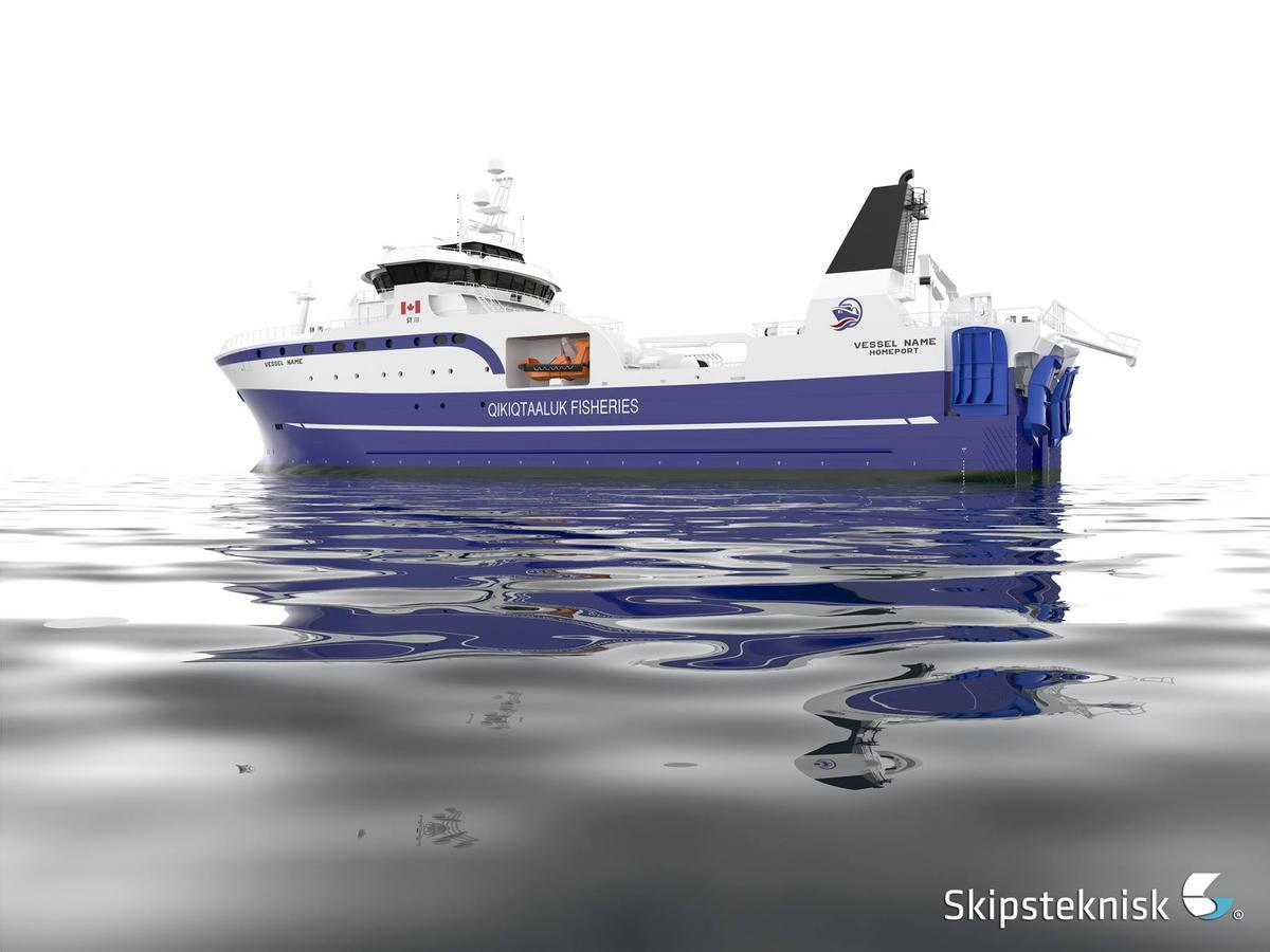 Otra perspectiva del buque que construirá Freire Shipyard