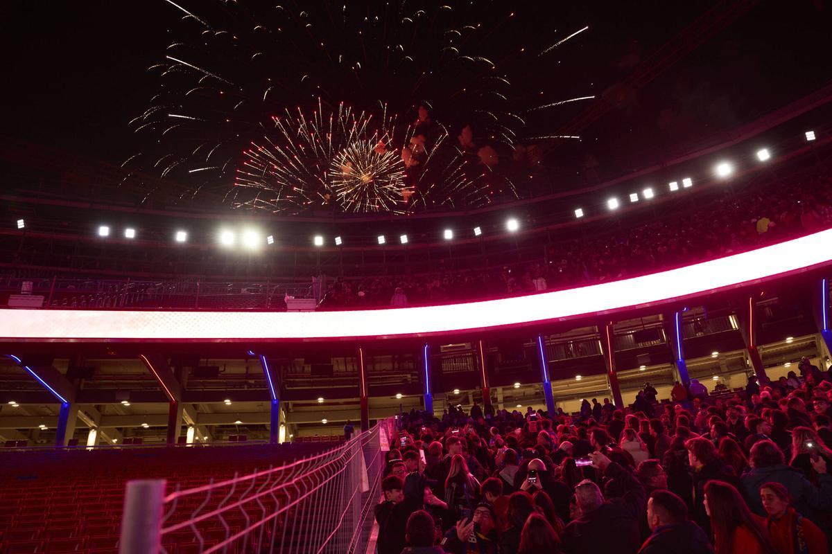La fiesta de celebración del regreso al Spotify Camp Nou tras el Barça-Athletic Club