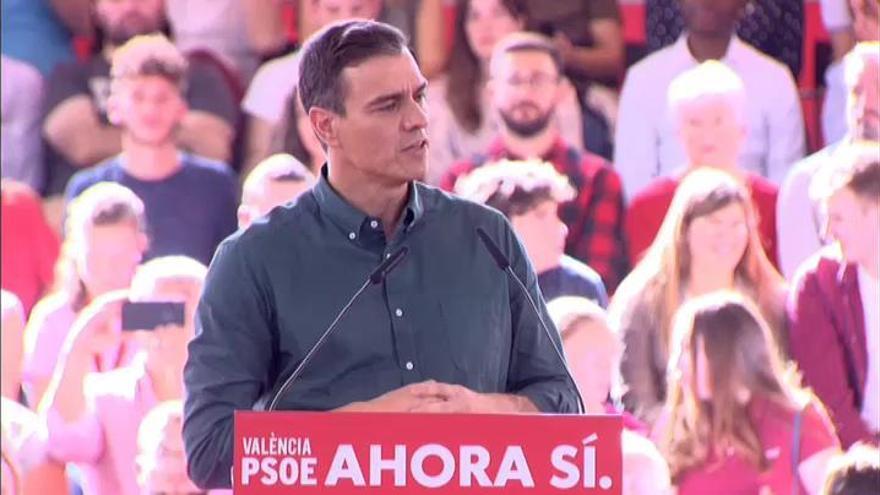 Elecciones 10N: Sánchez vuelve a agitar el miedo al avance de la ultraderecha