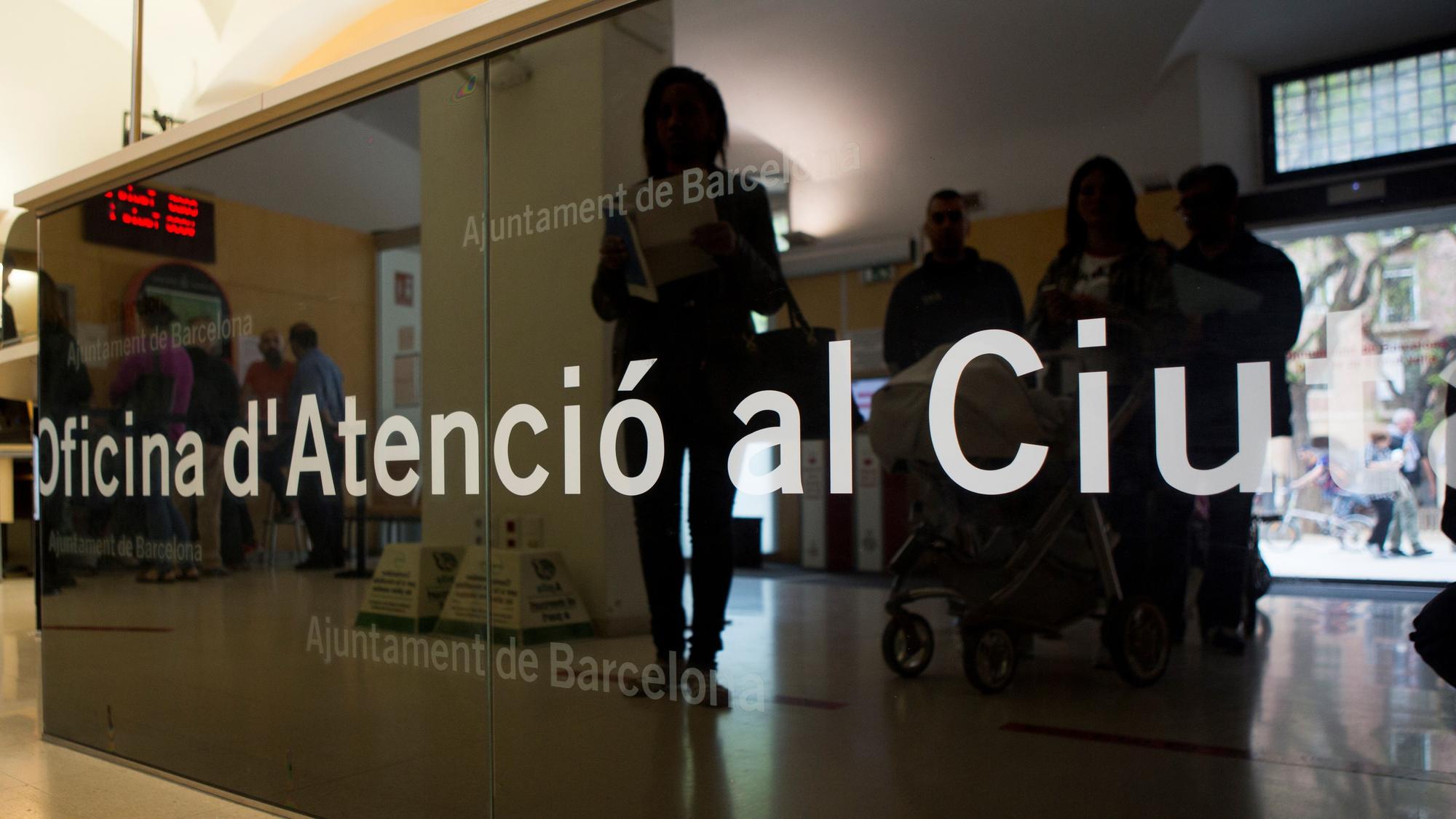 Una oficina municipal de atención ciudadana.