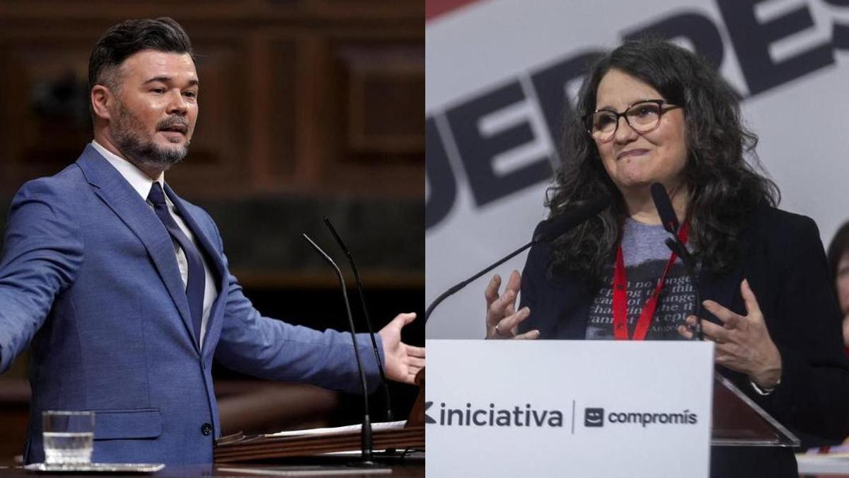 Gabriel Rufián y Mónica Oltra