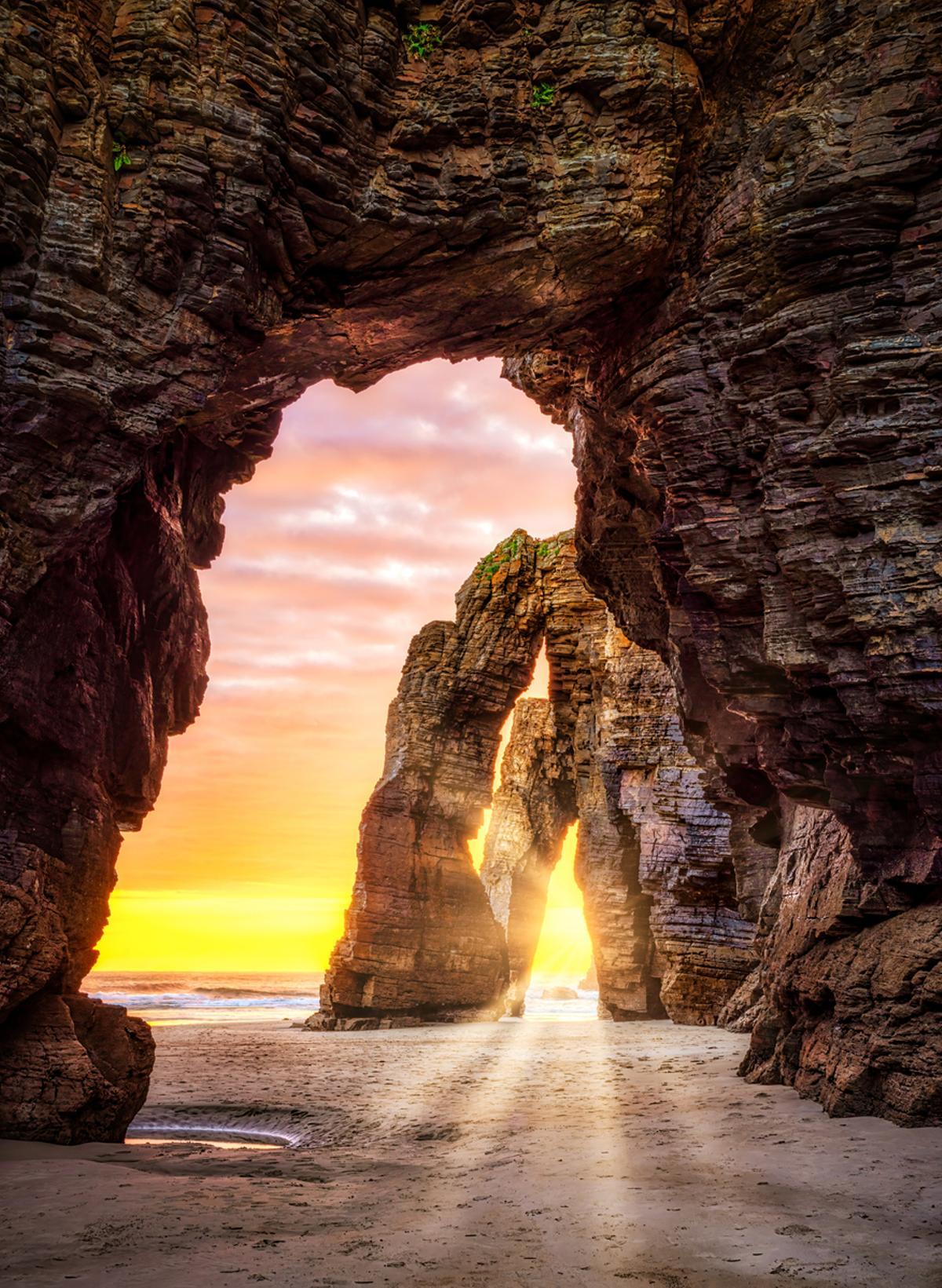 La playa de las catedrales.