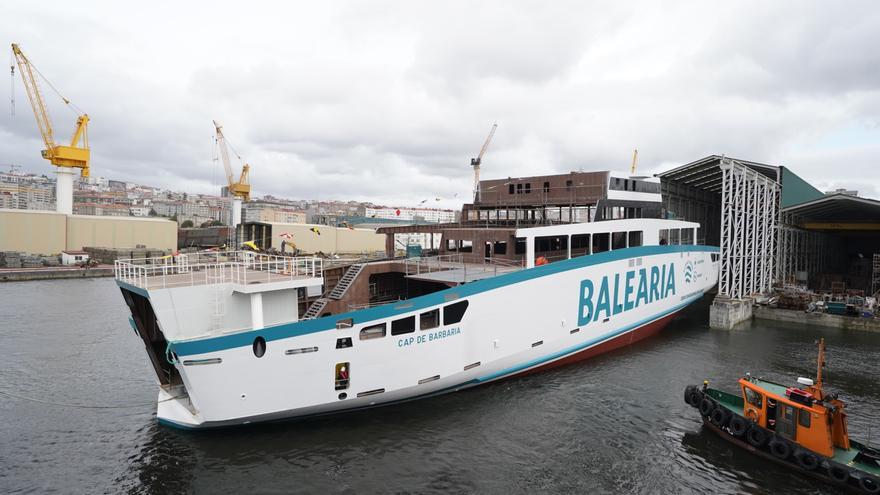 Baleària bota un ferry eléctrico que se incorporará a la línea Ibiza-Formentera