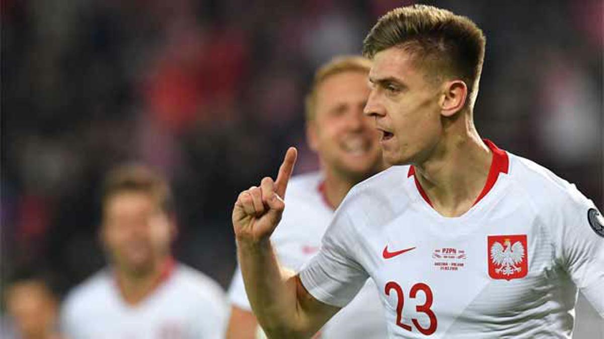 El gol de Piatek para dar la victoria a Polonia sobre Austria