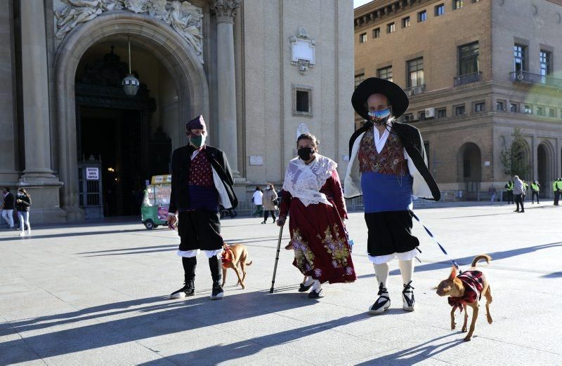 La basílica del Pilar recibe a los zaragozanos con aforo reducido y medidas de seguridad