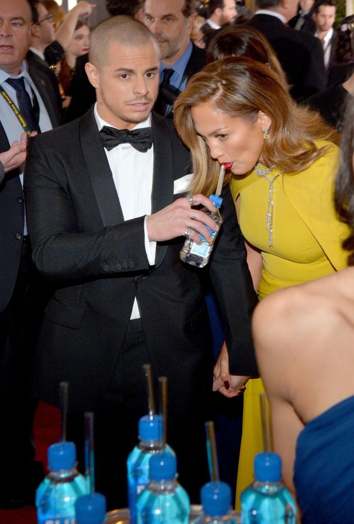 #GlobosdeOro en Instagram, Jennifer Lopez y Casper Smart