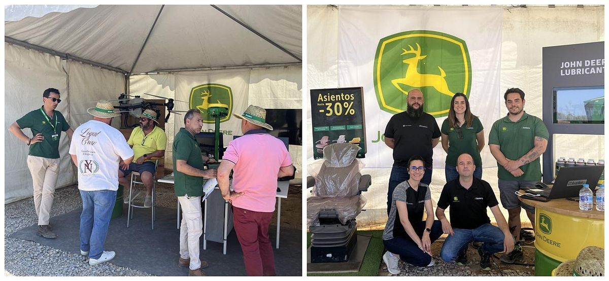 Stand de agricultura de precisión y repuestos