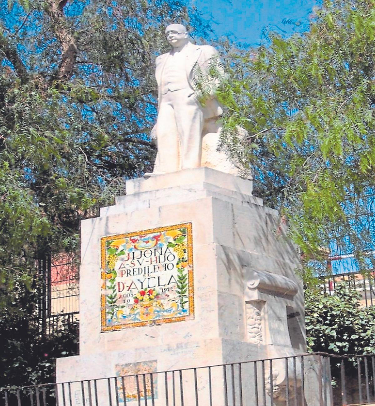 Monumento en Jijona al doctor Ayela Planelles.